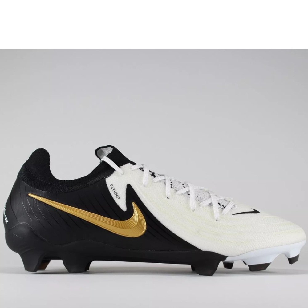 Nike Phantom GX II 2 Pro FG Black Gold White FJ2563-100 Men's Soccer Cleats NIB